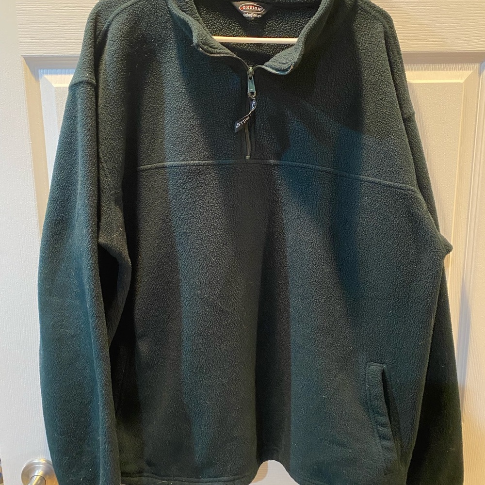 Oneida Dark Green Zip-Up Sweater